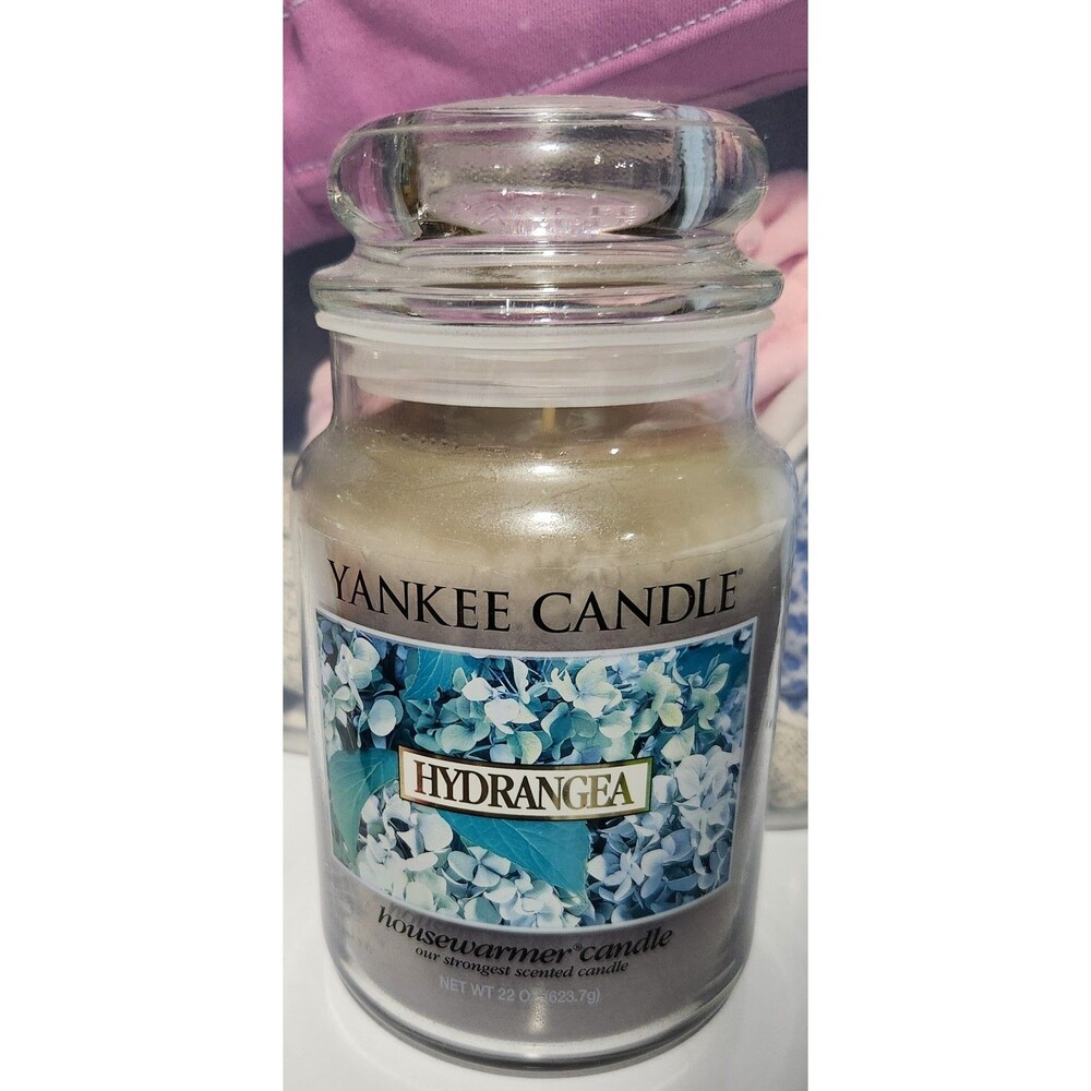 Retired Yankee Candle Hydrangea Large Jar Candle New